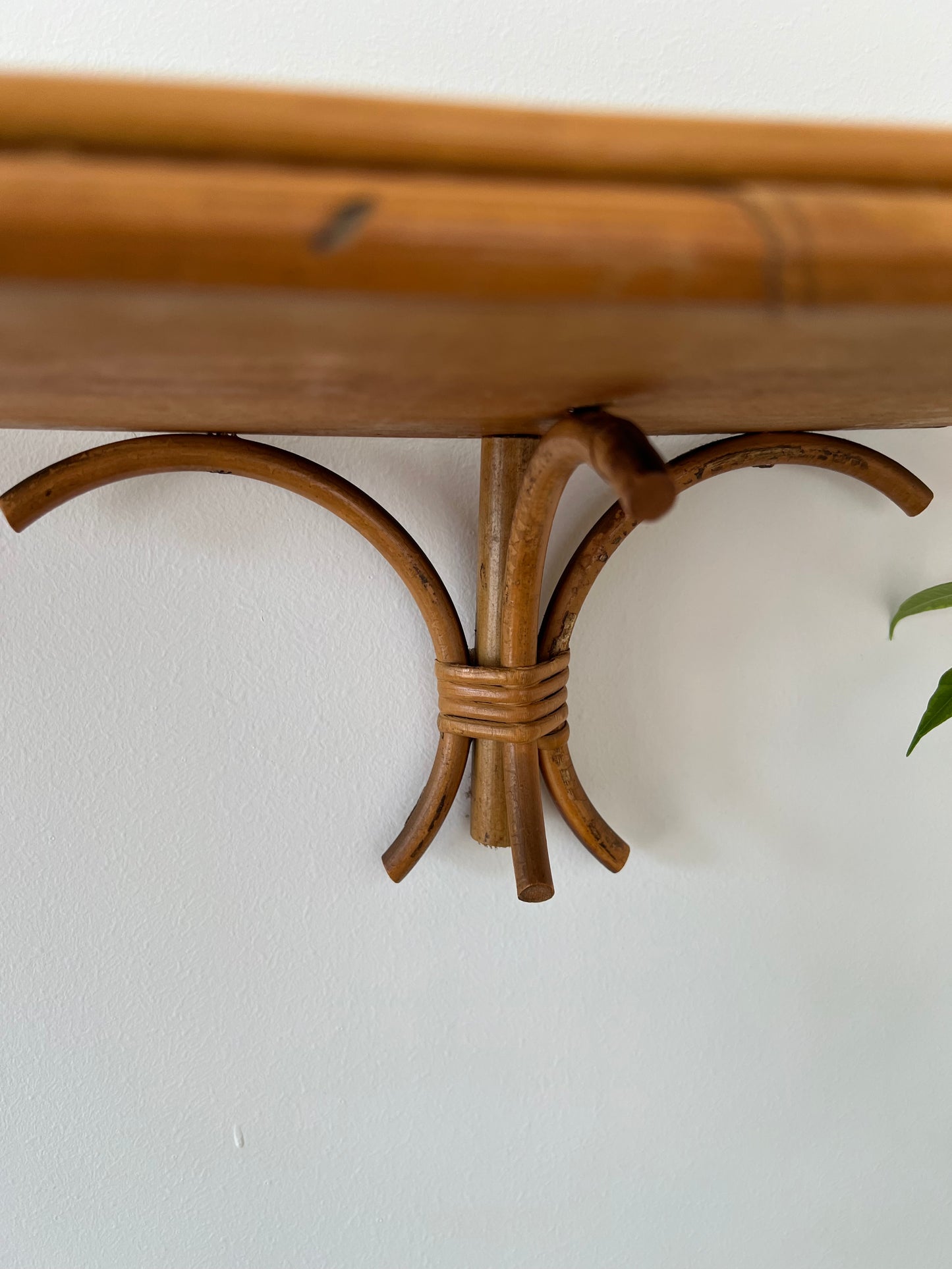 Vintage Bamboo Shelf