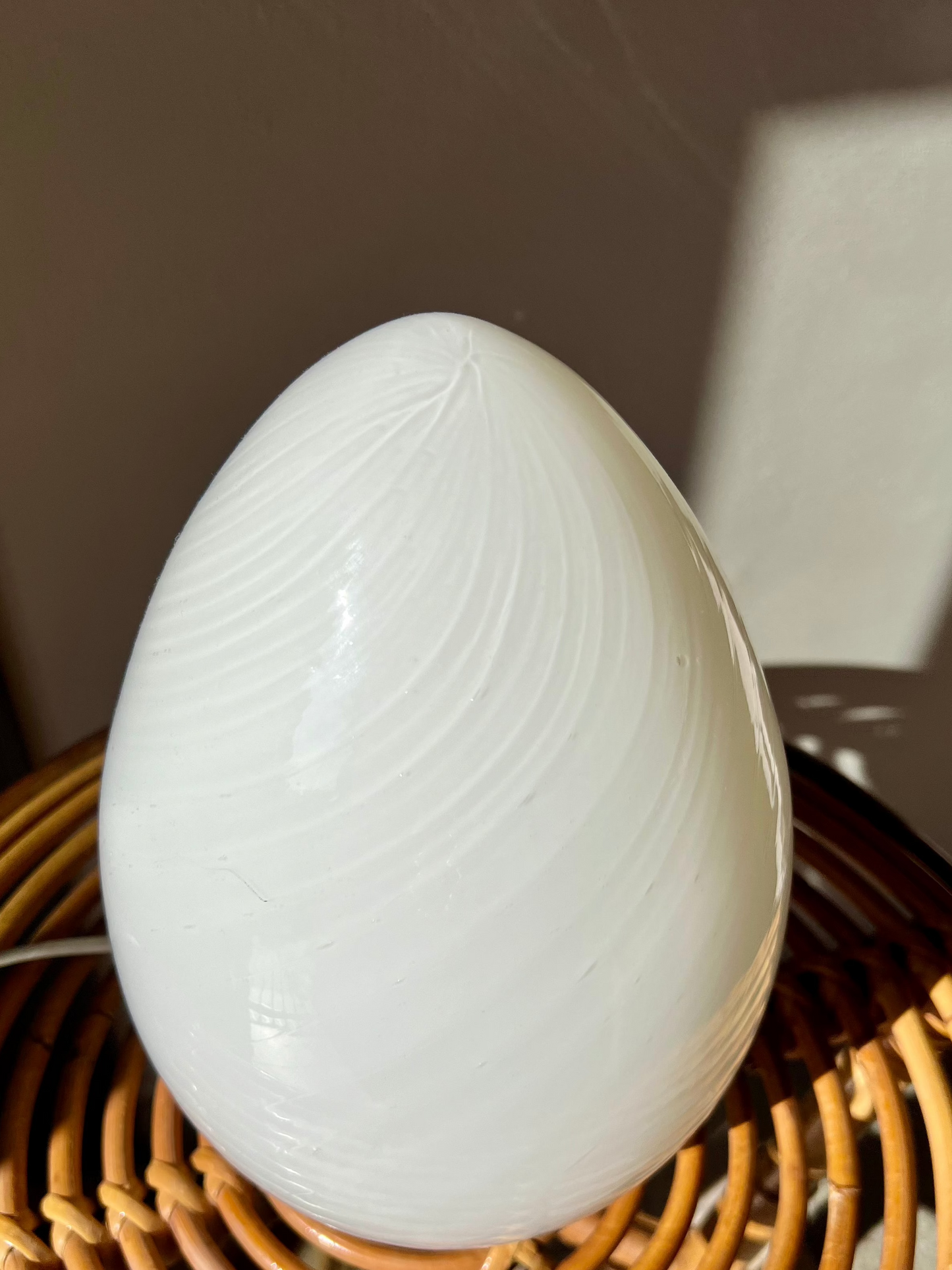 Vintage egg lamp