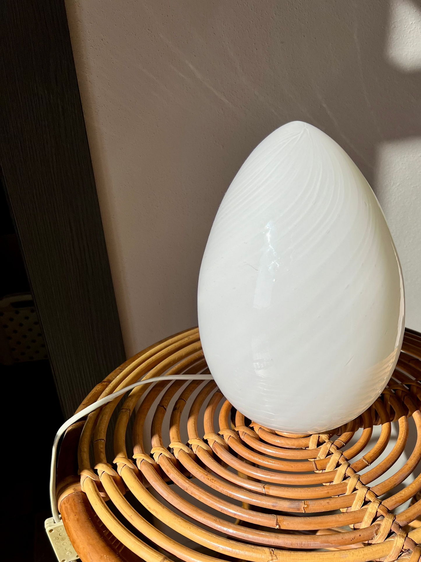 Vintage egg lamp