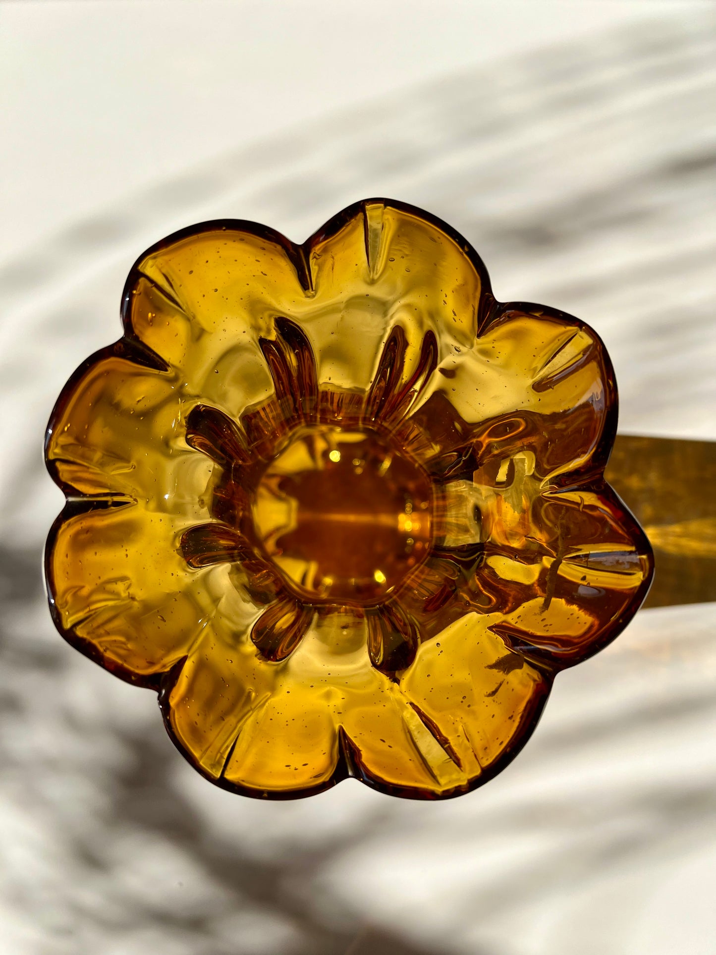 Amber Glass Vase